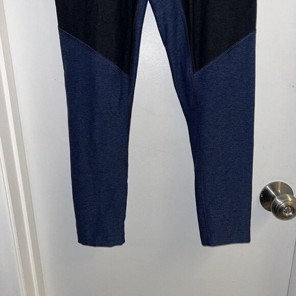 Outdoor Voices Navy Blue High Waist Warm Up Two Tone Leggings 7/8 Size Small - Picture 4 of 9
